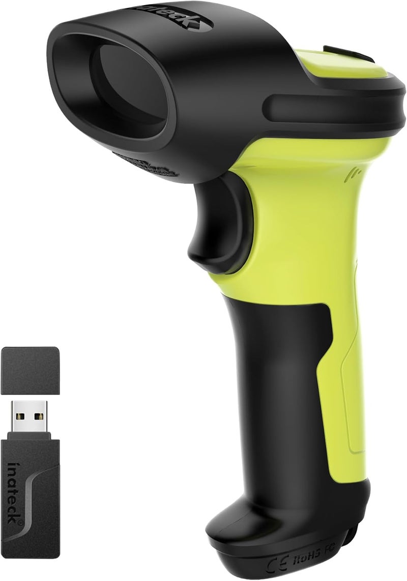 Inateck 2D Barcode Scanner, Wireless Bluetooth QR Code Scanner with AI APP & SDK, 180-Day Battery Life, Fast & Accurate Scanning, Compatible with iOS/Android/Windows - Image 1
